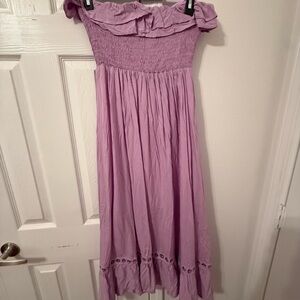 Lilac midi dress